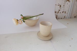 Raw Cup and Saucer