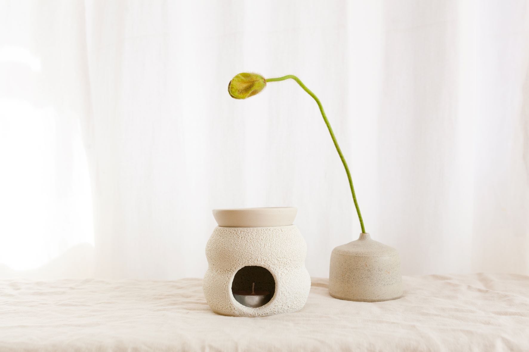 Raw Speckle Bud Vase